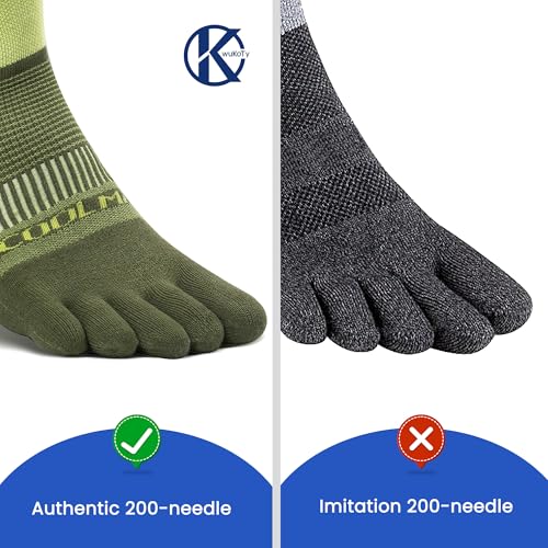 Image of Coolmax Performance Ankle Athletic Running Toe Socks for Men and Women