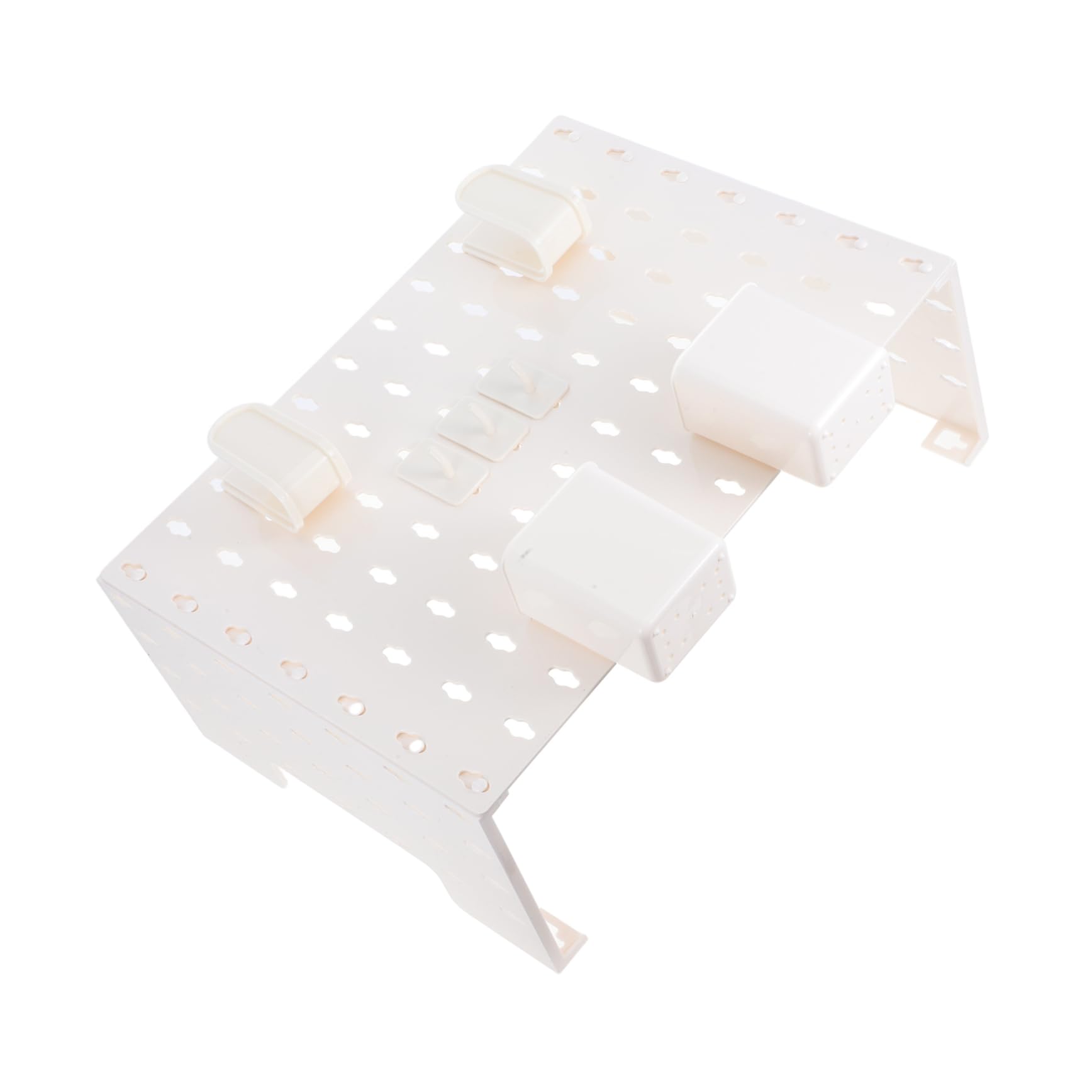 Pannello Forato Piccolo da Parete in Plastica Bianco