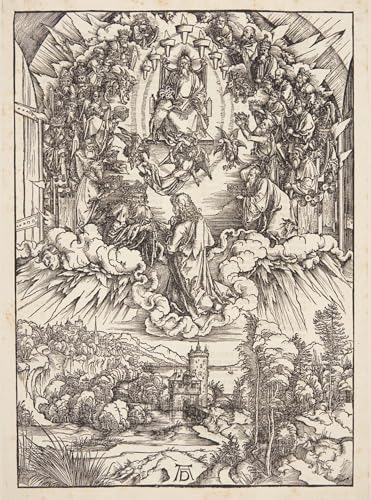 Tableau Albrecht Dürer StJean devant Dieu affiche vintage 60x90cm