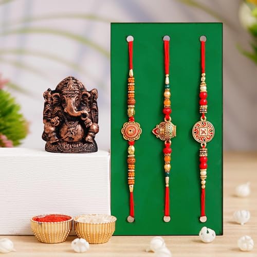 Webelkart 3 Rakhi For Brother With Ganesha Idol Car Dashbord Rakhi For Bhaiya,kids and Bhabhi with Beautiful Rakshabandhan Greetings Card|Bhabhi Lumba Rakhi| Krishna Rakhi/Rakhi Gifts/Rakhi for mens (B0CC99XS6M) Amazon Price History, Amazon Price Tracker