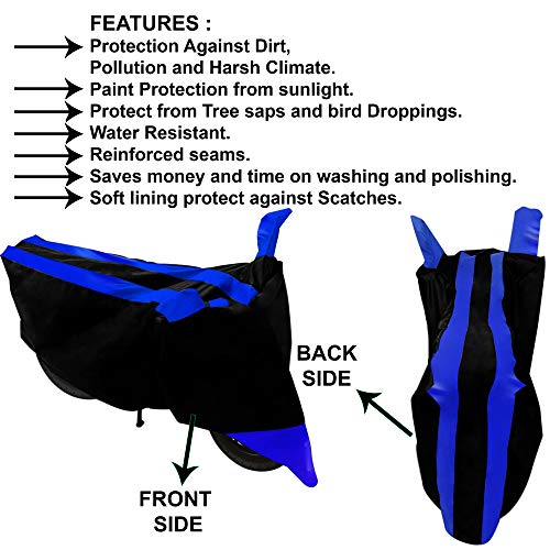 Image of Kandid - BBC BKBL T2 S 086 Water Resistant Bike Cover Honda Dio (Blue and Black)