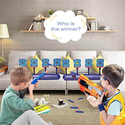 SWEMNED Digital Shooting Targets for Nerf Guns Practice Toy, Electronic Scoring 4 Targets Auto Reset, Ideal Christmas Fun Toys for Age 5,6,7,8,9,10,11,12+ Year Old Kids /Boys /Girls - Thumbnail 6