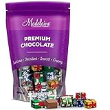 Madelaine Solid Premium Milk Chocolate Christmas Presents, Wrapped In Italian Foils, Featuring Assorted Gift Wrap Designs. (2 LB)