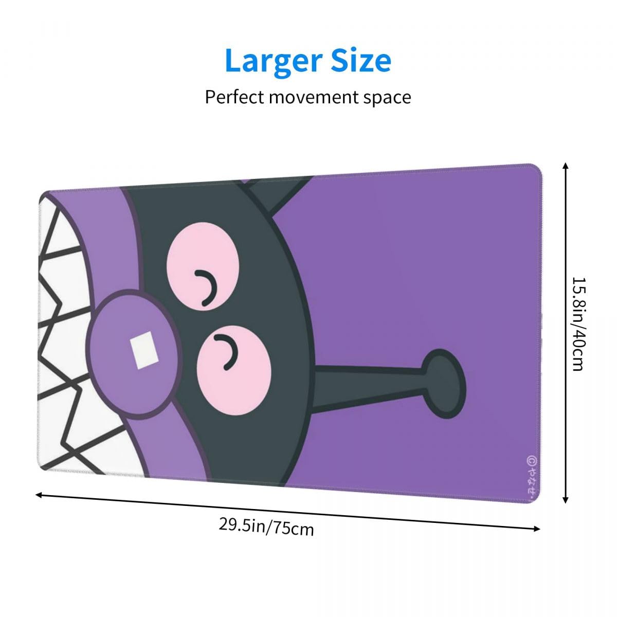 Amazon.co.jp: ばいきんまん9 マウスパッド プレミアム 滑り防止パッド