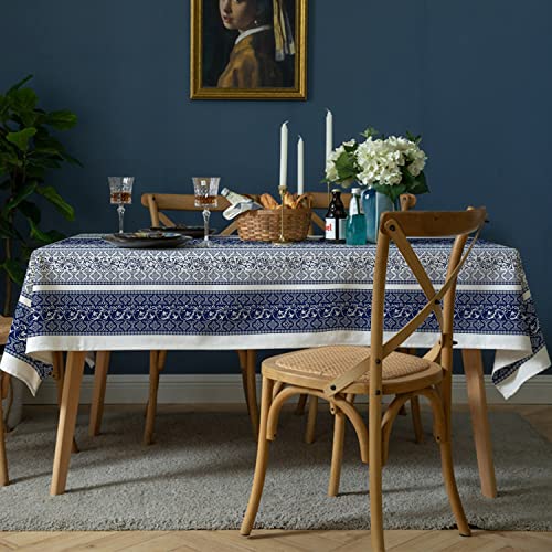 Gephbow Bohemian Rectangle Tablecloth 60X102Inch,Tablecloth Farmhouse Water Proof Polyester Table Cloth,Elegant Retro Bohemian Style Design Table Cloth For Dining/Party/Outdoor Decoration #TOP1