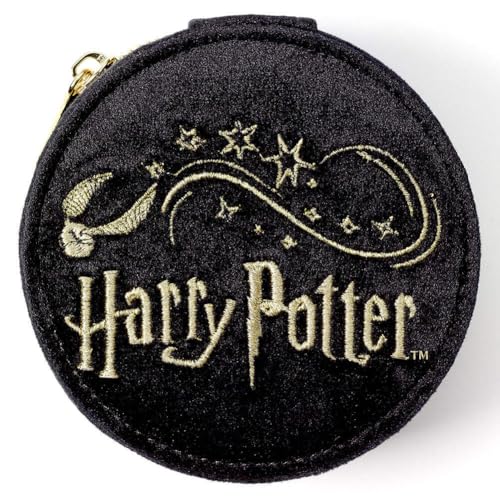 Boîte à bijoux brodée Harry Potter Vif d'or contre les rayures