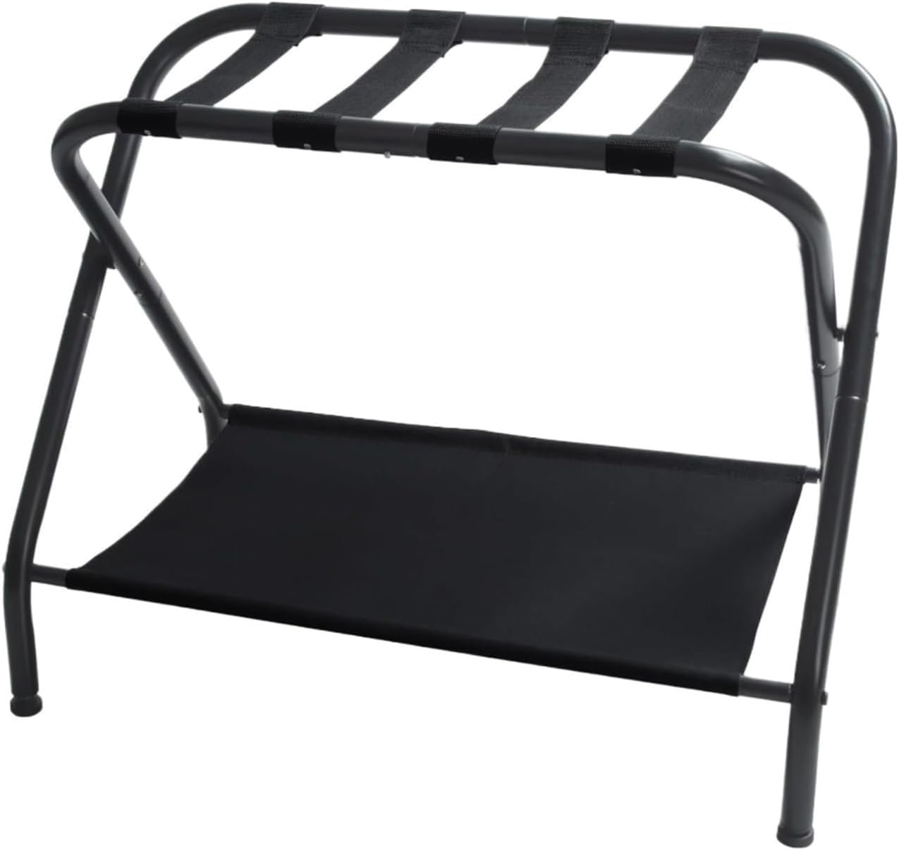Rack,Folding Luggage Racks Carbon Steel Suitcase Stand with Storage for Guest Room Bedroom Hotel Bedroom Hotel