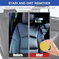 Repqoauv Leader Cleaning and Care Cream, Leather Cleaning Cream for Car Interior, Multifunctional Cleaning Paste for Leather Care, Furniture Leather Repair Kit, Leather Conditioner Cream — image 3