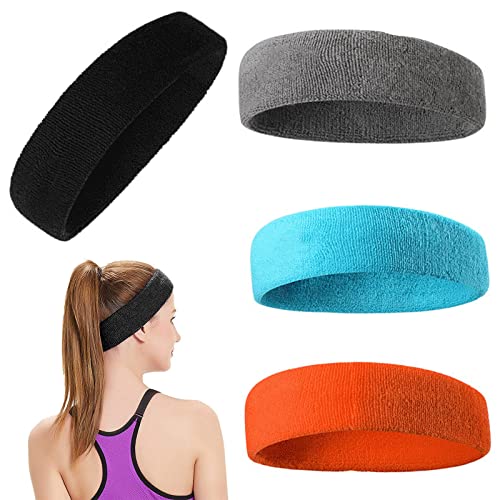 FGHSGAOP 4 Habitaciones Diademas Deportivas para Hombre Banda De Teñido Anudado Antideslizante para Trotar Correr Senderismo Ciclismo Diademas Deportivas para Hombre Cinta Deportiva Antideslizante Cover