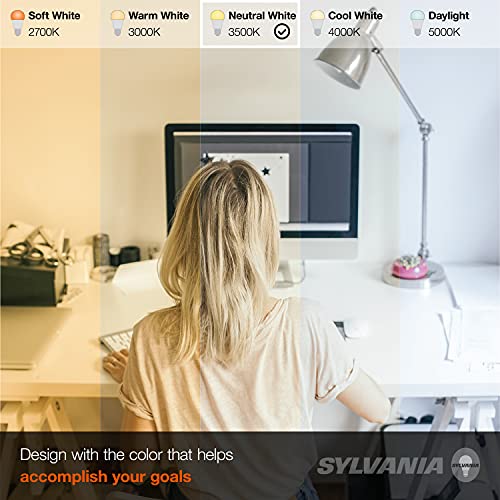 Ledvance 79704 Sylvania Led Light Bulb, 60W Equivalent A19, Efficient 8.5W, Medium Base, Frosted Finish, 800 Lumens, Bright White thumb #5