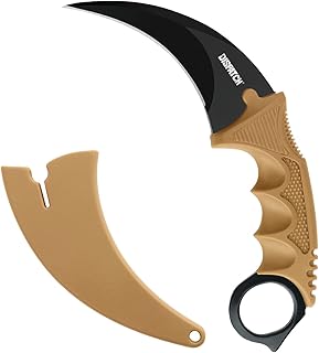 Dispatch Karambit Knife Fixed Blade Tactical Camping Tool, Outdoor Hunting Knife Claw Knife Shop Knives with Sheath and Cord, Suitable for Hiking, Adventure, Collection - Dispatch
