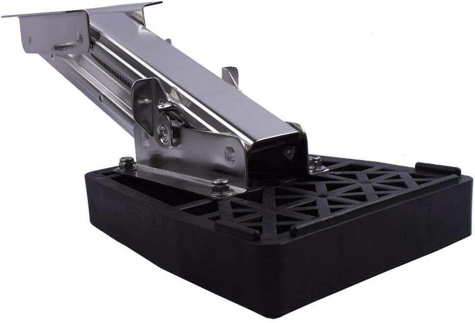 ISURE MARINE Stainless Steel Boat Outboard Motor Brackets Kicker 7.5-20HP Heavy Duty AdjustableTrolling Yacht : Sports & Outdoors