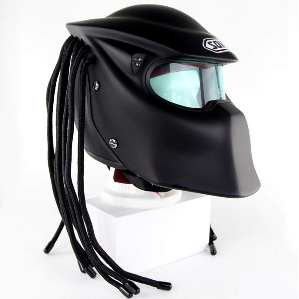 Only Me Carbon Fiber Motorcycle Helmet Jagged Warrior Predator