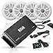 Produktbild Boss Audio ASK904B.64 500 4-Kanal Bluetooth Verstärker MC900B und Zwei Paar 180 Watt MR6W Marine-Lautsprecher im Set