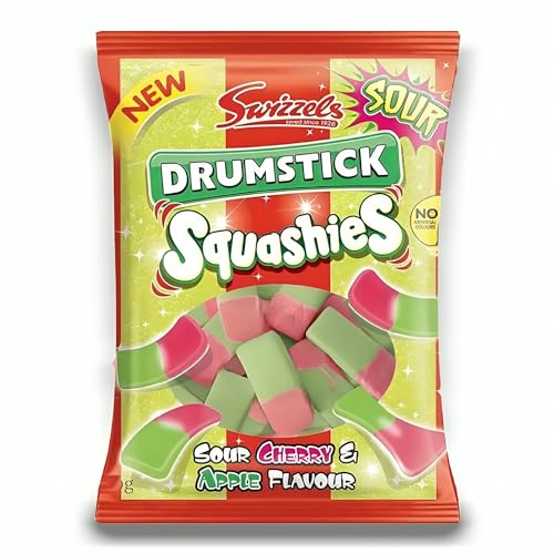 Squashies Drumstick Cherry y Apple - 120g Pack de 6 miniatura 2