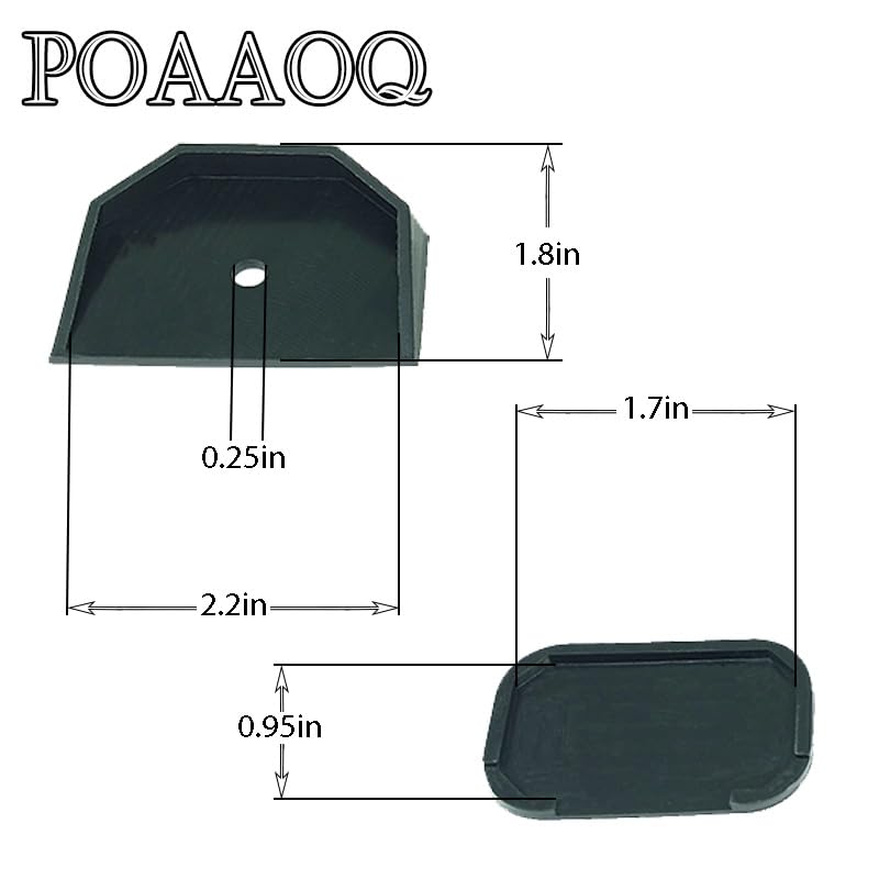 POAAOQ Compatible with Gozney Roccbox Pizza Oven Black Rubber feet Surface Protectors pack of 6