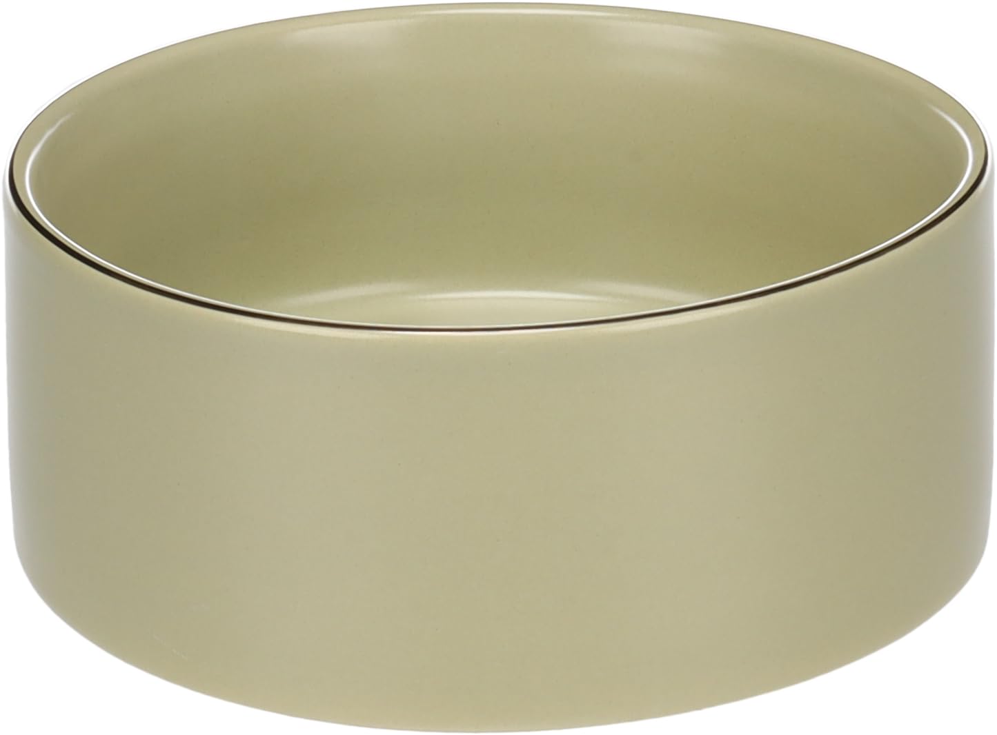 FEEDING AND DRINKING BOWL ERAM ROUND LIGHT GREEN 16x6,5CM 800ML
