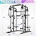 Royal Fitness Smith Machine Home Gym, Power Cage with LAT Pull Down System, Power Rack with Cable Crossover Machine, Workout Cage with Weight Bench…