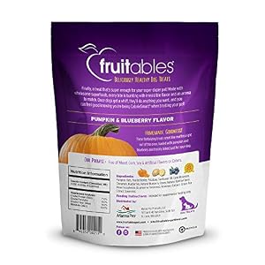 Fruitables: Snack al Forno per Cani - Zucca e Mirtillo (198g) | Sani, Leggeri, Senza Frumento, Mais e Soia
 - immagine 2