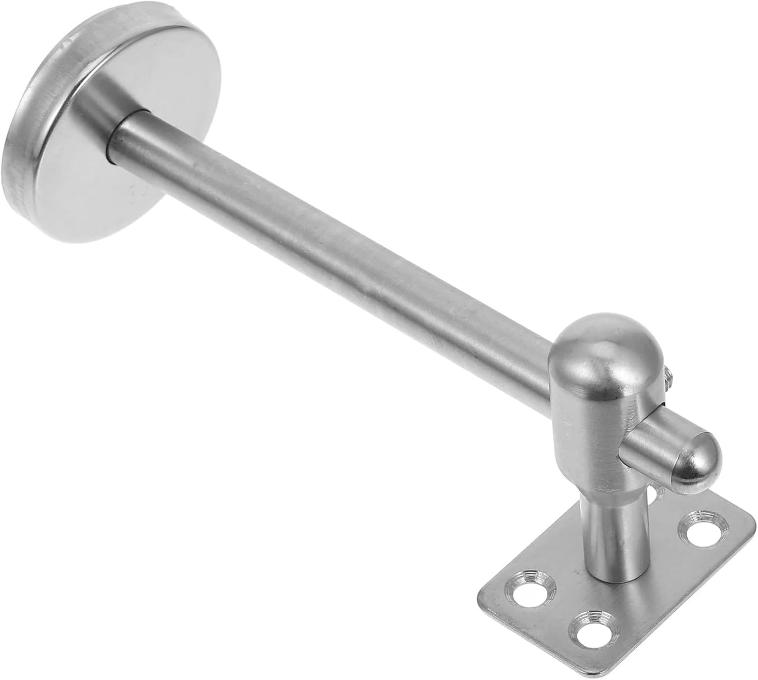 2 Pcs Stainless Steel Armrest Bracket Chrome Handrail Brackets Railing Connector Deck Post Adjustable for Stairways, Office Stair