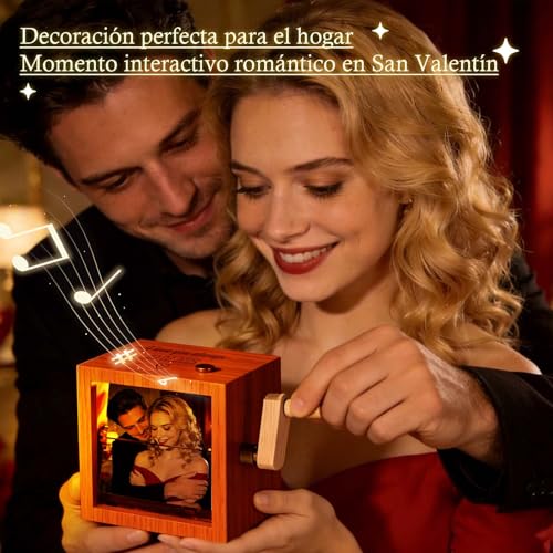Miniatura 5 de Regalos Originales Para Mujer - Álbum De Fotos Personalizado Con Manivela, Música Y Luz Led, Marco De Libro De Fotos Personalizado, Regalos San Valentín Para Hombre, Mujer Y Parejas