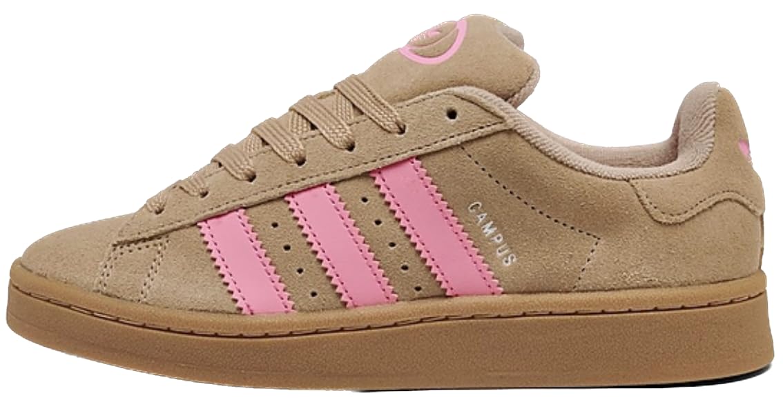 adidas Campus 00s Big Kid Sneaker (Brown Light Pink, 5)