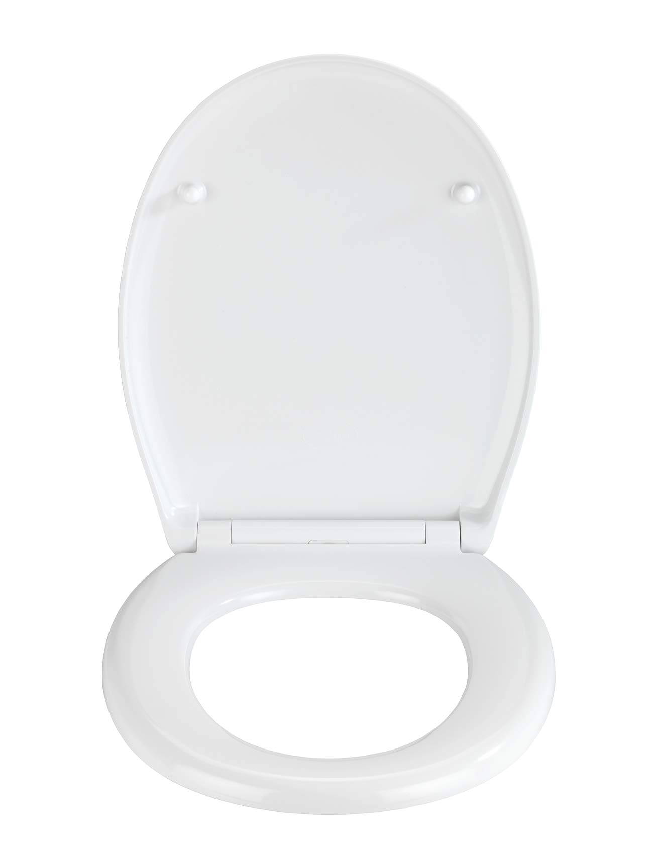 WENKO Wc-bril met softclosemechanisme en hygiënische Fix-Clip toiletzitting van antibacterieel duroplast, wit