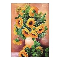 Linncen Diamond Painting Sonnenblume 30x60cm - 5D DIY Diamantbild Für Erwachsene