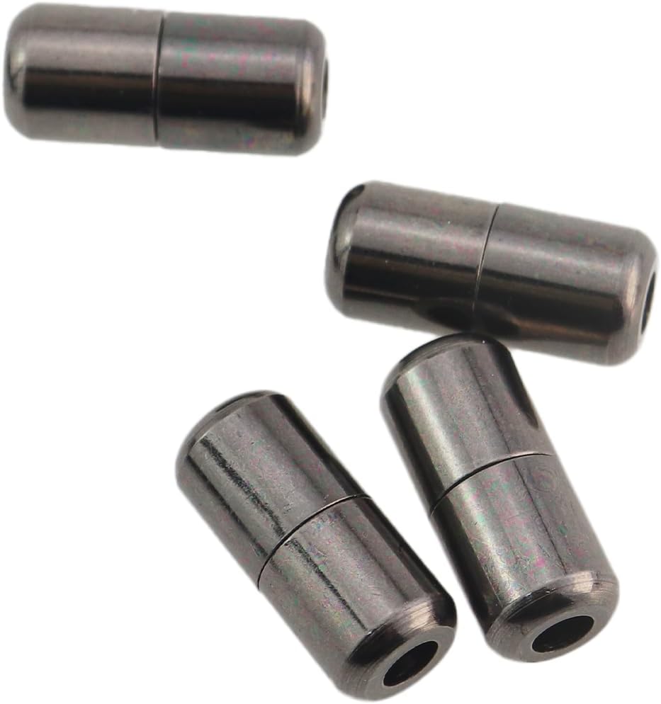 10PCS Metal Capsule Buckle Lock Lazy No Tie Shoelace Buckle Aluminum Alloy Elastic Band Turnbuckle Glossy Finish For Sports Canvas Work Shoes