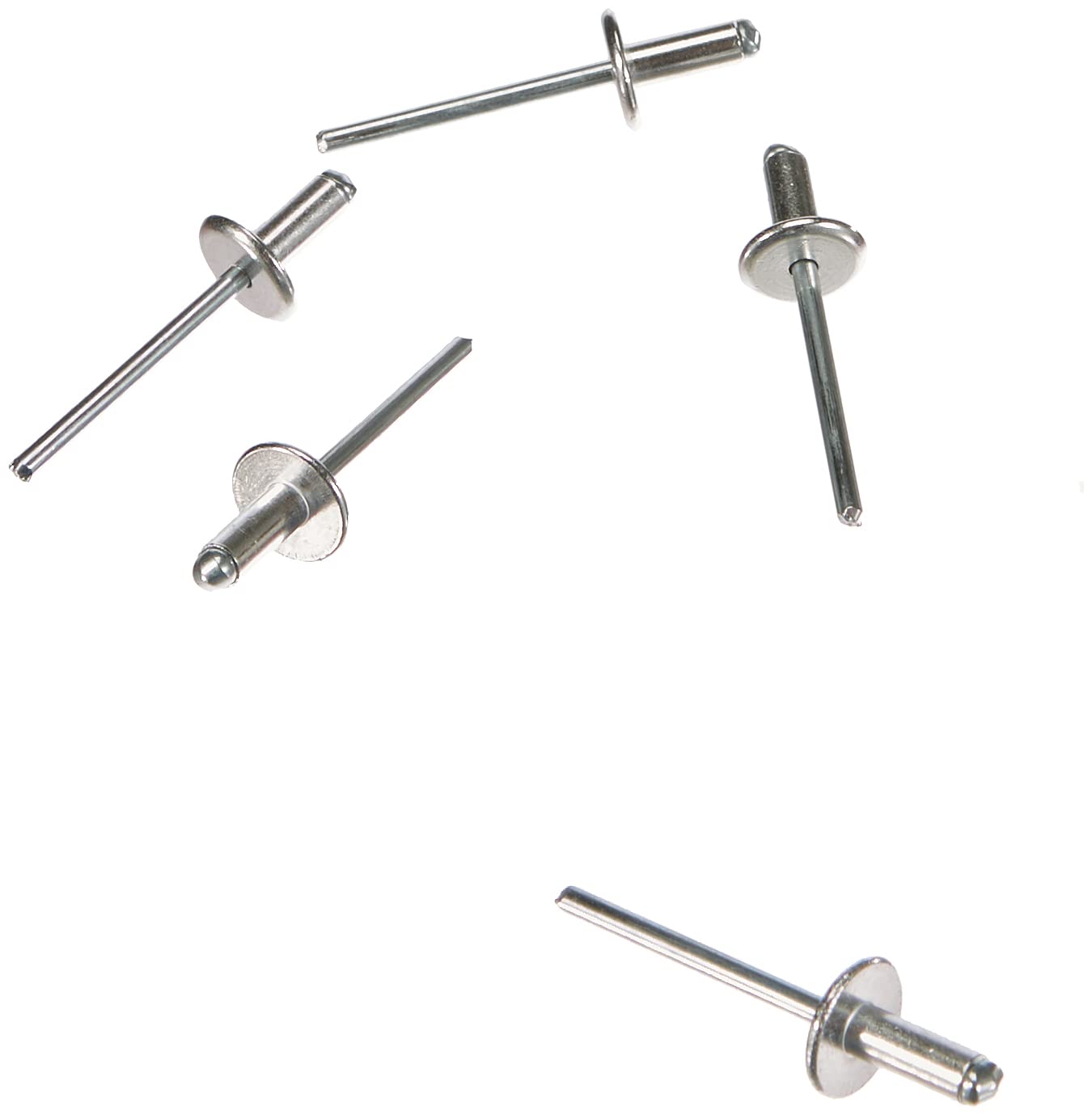 Großkopf Blindnieten Alu/Stahl schwarz Nieten 3,2 - 4,0 - 5,0 mm UK