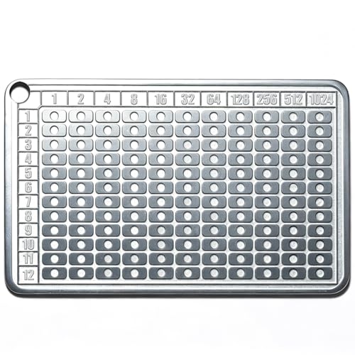 CRYPTO SEED STORAGE – SATORILOCK Tablet Mini, Single-Sided Stainless Steel Seed Storage Plate, 12-Word Physical Backup for Crypto Wallets