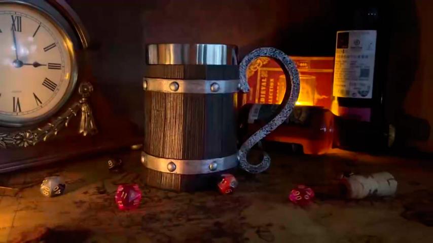 Vaso de Cerveza Vikingo 21oz Barril de Madera miniatura 7