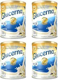Glucerna sr 850g em pó sabor baunilha shake Kit 4