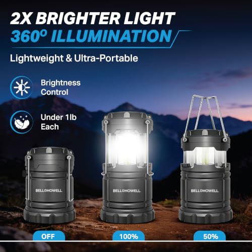TACLIGHT Multipurpose Camping Lanterns, 4 Pack, Battery Powered - Image 5