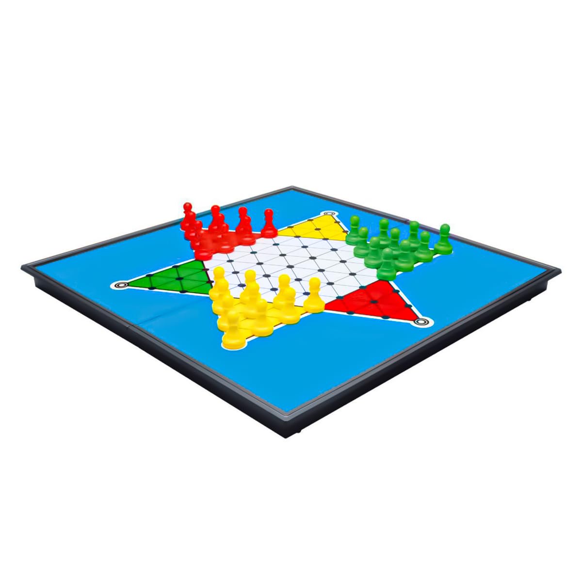 POFET Magnetic Chinese Checkers Travel Set, Folding, Portable Board Game Set