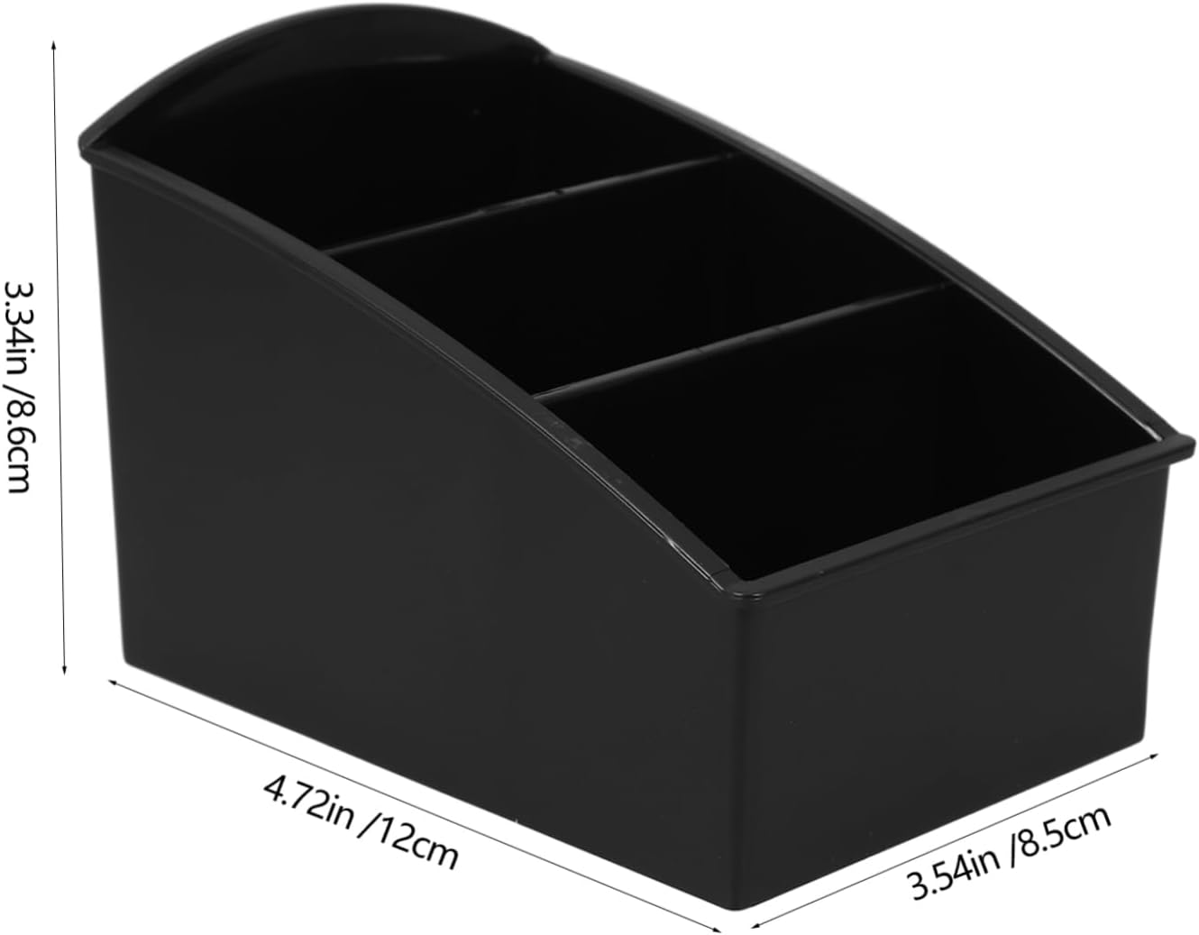 Black Multi Grids Tea Bag Organizer ABS for Countertop Xmas