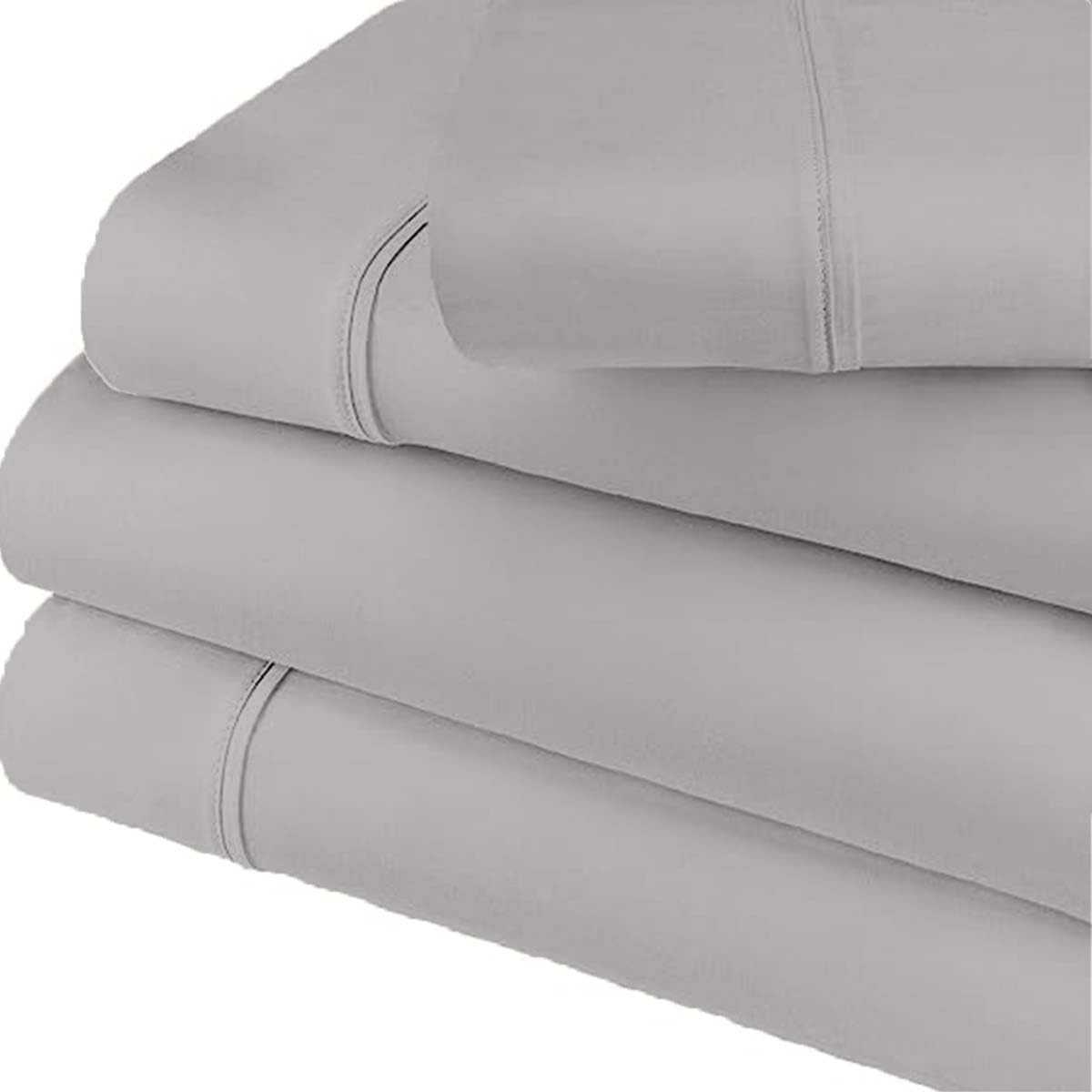 The Bishop Cotton Cal King/King Size Duvet Cover 800 Thread Count Soft 100% Egyptian Cotton Cool Comfortable & Breathable Home Decor 1 Piece True Luxury Italian Finish Premium (Silver Grey)