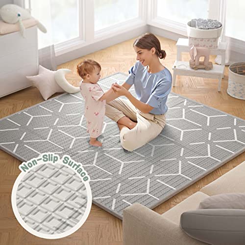 Fodoss Baby Play Mat, 47X47Inch Play Mat, 0.4 In Thick Waterproof Playmat For Babies, Foldable Play Mat For Small Baby Playpen, Small Spaces #TOP6