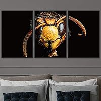 3 Piece Framed Canvas Wall Art Colorful Bee Insects Canvas Prints Home Artwork Decoration for Living Room,Bedroom - 16