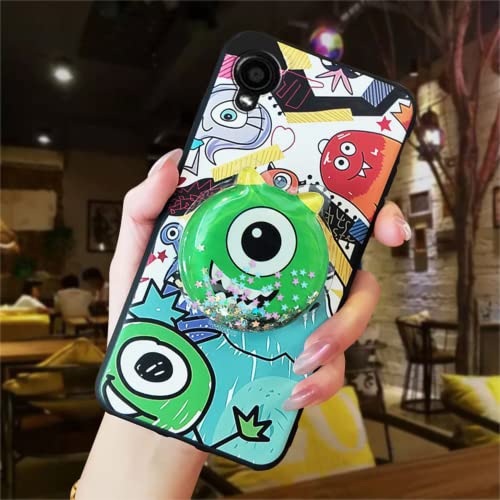Image of Cute Anime Mobile Holder Grip Stand for Phones Selfie Holder for Smartphones, Designed for Kids and Teens. [ Gel Inside ]-(Model - Monster Mike)