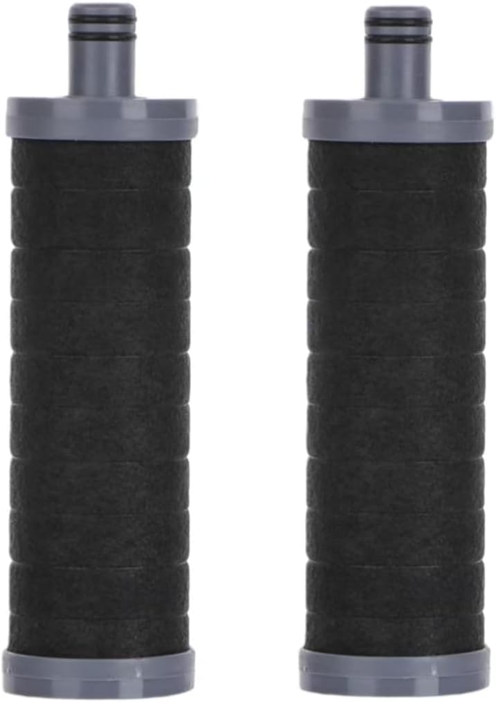 2Pcs Carbon Shower Head Filter for Hard Water, Shower Water Softener, Removes Chlorine, Heavy Metals and Impurities from Tap Water, Improves The Condition of Dry Skin, Hair, Easy Replacement