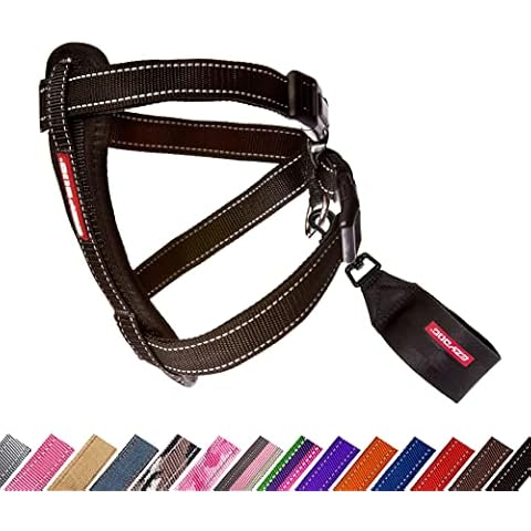 EZYDOG Classic Chest Plate Harness | Dog Harness Small, Medium, Large, K9 Dog Harness, Reflective Stitching, No Pull, Breathable (Black) Cover