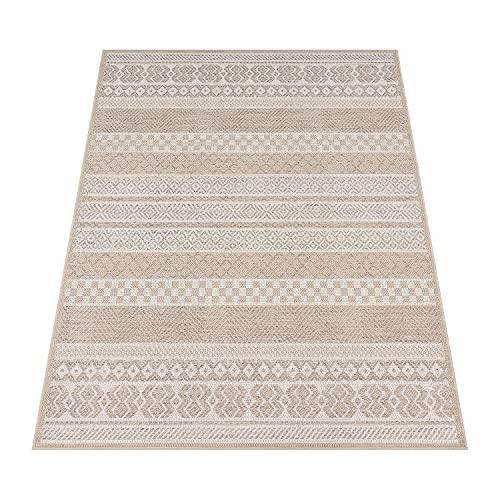 Tapete Paco Home para Patio Beige 5'3" x 7'3" miniatura 7