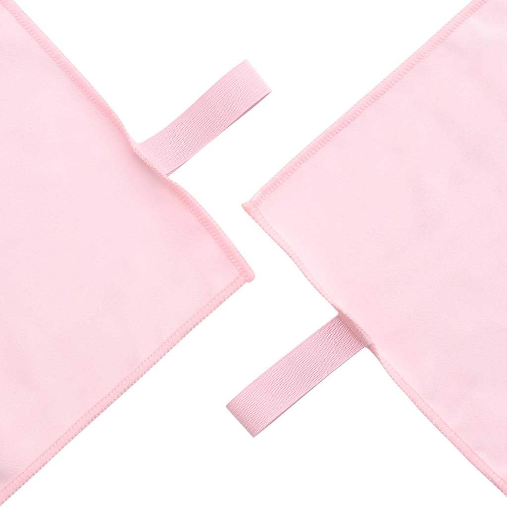 Juego de 2 toallas deportivas de tela rosa, secado rápido, absorbente, suave, mullida, de microfibra, toalla de baño, 200 x 100 cm, toalla de ducha, toalla de invitados, toalla de playa