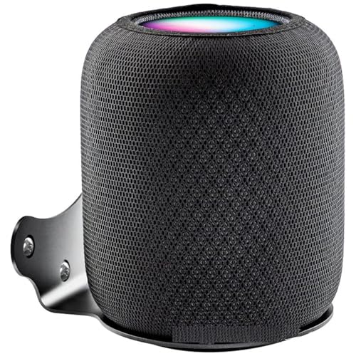 Aokicase HP-2-WM Compatible with Apple HomePod 2 Wall Mount Stand Accessories with Integrated Cable Management, Speaker Accessories Rack (Apple HomePod 2, Black) 1 Piece