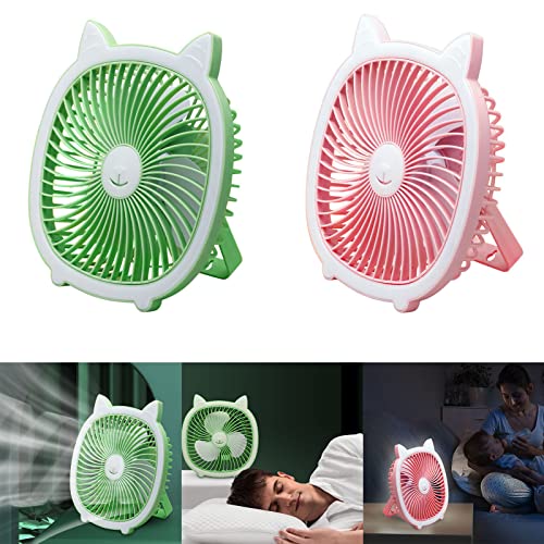 Ventilador de techo USB recargable multifuncional mini lámpara colgante con batería 3
