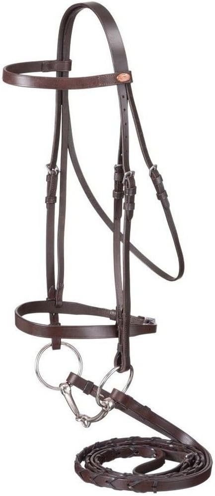 SilverFox Laced Rein Snaffle Bridle