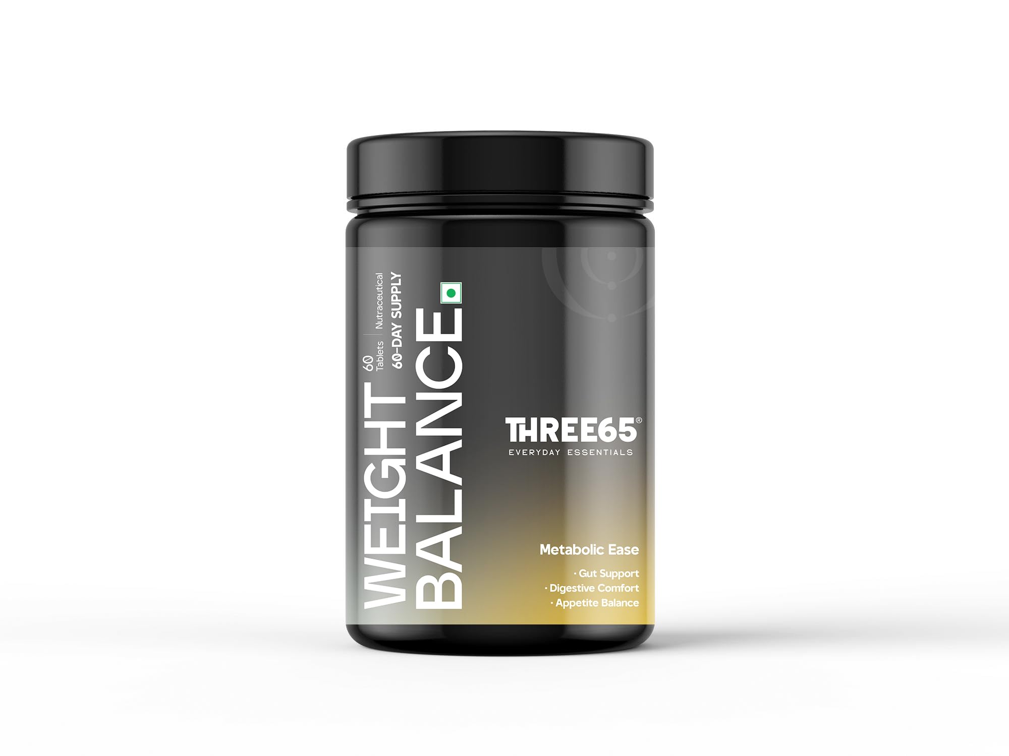 Three65 Weight Balance | Weight Management & Weight Loss Support for Men & Women | Metabolism & Fat Metabolism Supplement | Appetite & Craving Control | Herbal Formula | 60-Day Supply