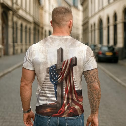 Iron Sharpens Iron T-Shirt Men, Christian Shirts for Men, Cross Shirt, Bible Verse Shirts, Faith Shirt Mens3