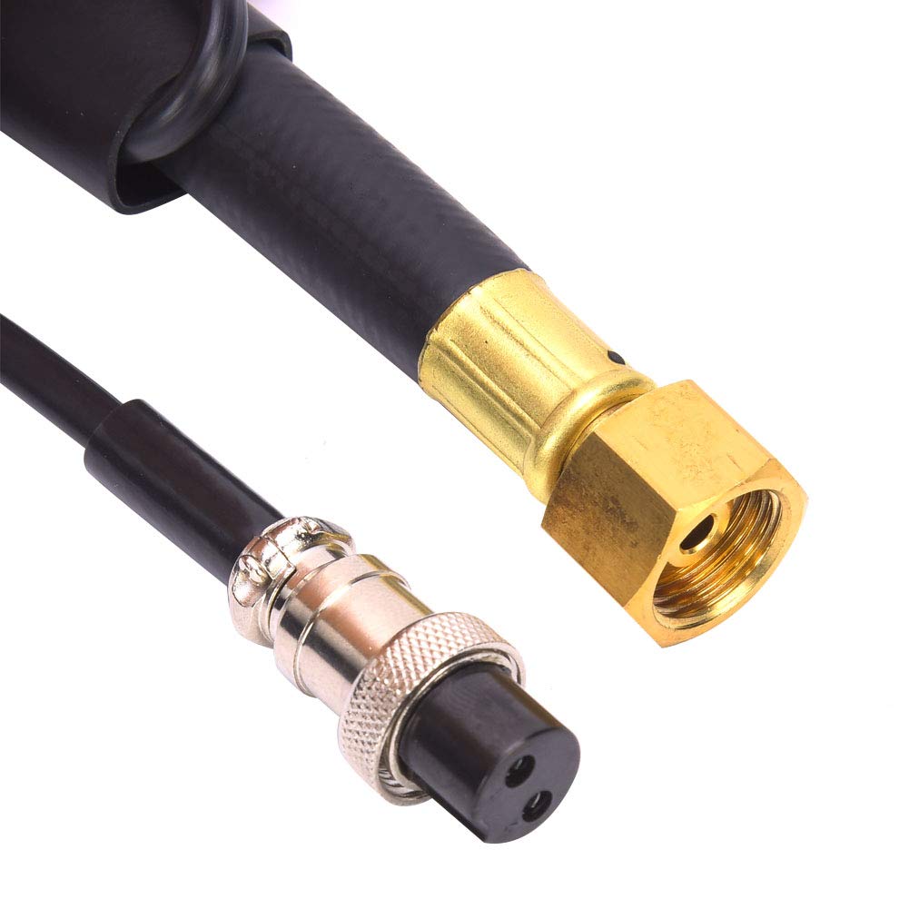 Generic Antorcha de Soldadura TIG Pistola de Soldadura por Refrigerada por Aire 4M 12 Mm2 Plomo Boquilla Suave Flexible DC 180A AC 150A para Soldadores TIG Taller de Reparación Usuarios de